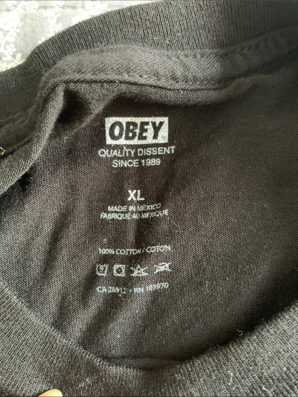 Obey Black 'Stay Sick' Short Sleeve Graphic Tee - Picture 4 of 9